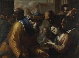 Kristus diskuterte med legene, 1660-tallet av Gregorio Preti