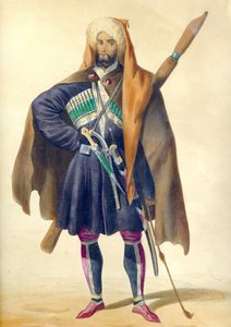 A Circassian Fra: Scener, landskap, skikker og kostymer i Kaukasus, 1840
