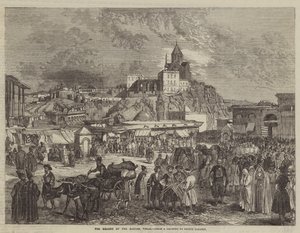 The Square of the Bazaar, Tiflis av Grigori Grigorevich Gagarin