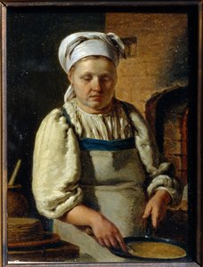 Cook - Peinture Grigori Karpovich Mikhaylov (1814-1867) - 1835 - Olje på lerret - 21x15,8 - Statens friluftsmuseum for historie og arkitektur Novgorodian Kreml, Novgorod av Grigori Karpovich Mikhaylov