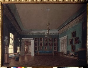 I rommet. Maleri av Grigori Karpovich Mikhaylov (1814-1867), olje på lerret. Russisk kunst fra 1800-tallet. Statens Tretyakov-galleri, Moskva. av Grigory Mikhailov