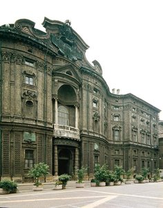 Fasade til Palazzo Carignano (bilde) av Guarino Guarini