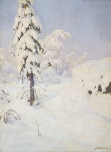 Vinter i skogen av Gudmund Stenersen