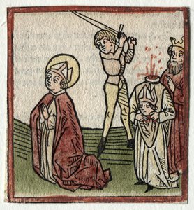 Sts. Theonestus og Albanus; eller St. Louis. Pancrace av Günther Zainer