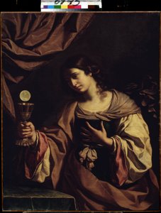 ""Allegorie de la Foi"" (Troens allegori) Maleri av Giovanni Francesco Barbieri dit Il Guercino (Le Guerchin) (1591-1666) av Guercino