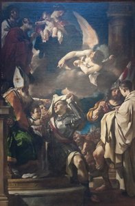 St. William av Aquitaine mottar dekselet