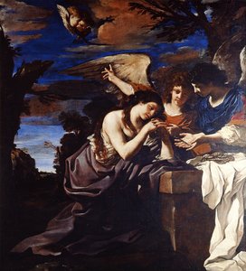 Den angrende Maria Magdalena med to engler