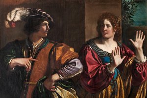 Amnon og Tamar av Guercino