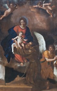 Unsere Liebe Frau präsentiert das Kind dem seligen Felice da Cantalice