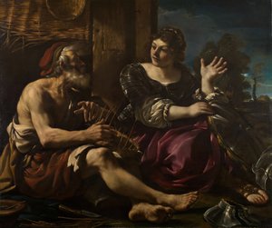Erminia og hyrden, 1619-20. av Guercino