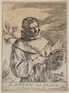 Den hellige Antonius av Padova av Guercino