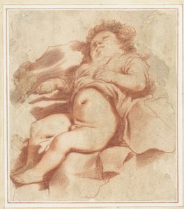 Studie av et sovende barn av Guercino