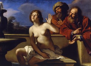 Susannah og de eldste, 1649-1650 av Guercino