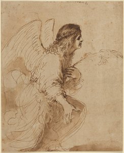 Bebudelsens engel av Guercino