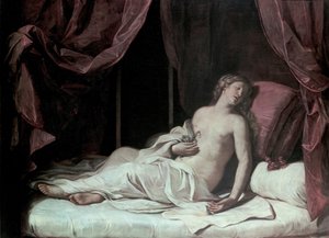 Kleopatras død, 1648 av Guercino