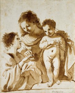 Det mystiske ekteskapet til St Catherine, 1618-1619 av Guercino