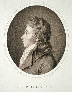 Ignaz Joseph Pleyel (1757-1831) gravert av F.W. Nettling av Guerin (after)