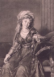 Portrett av grevinne Yekaterina Skavronskaya, født von Engelhardt 1761-1829, 1791 av Guglielmo Morghen