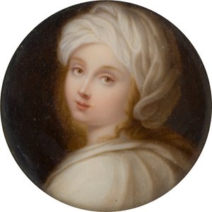 Portrett av Beatrice Cenci (1577-1599), ca. 1587-99 (olje på elfenben)