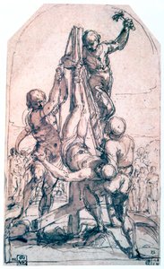 Korsfestelsen av St Peter, c1600-1642 av Guido Reni