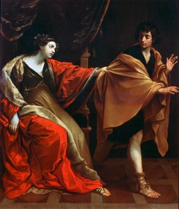 Josef og Potifars kone, c1626 av Guido Reni