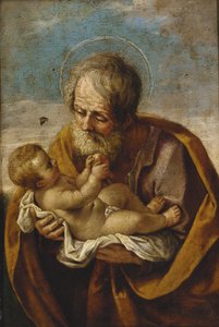 Josef og Kristusbarnet i armene hans av Guido Reni