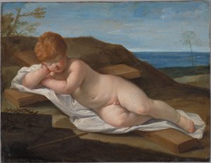 Det sovende Jesusbarnet av Guido Reni