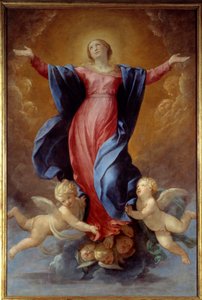 The Assumption of the Virgin Maleri av Guido Reni kalt Guiden (1575-1642) 1637 Sun. 2,42x1,6 m Lyon, Musee des Beaux Arts av Guido Reni