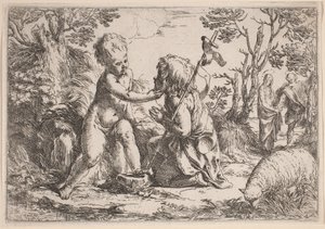 Jesusbarnet og Johannes av Guido Reni