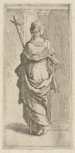 En jente med et krusifiks av Guido Reni, after Parmigianino
