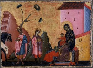 Tilbedelsen av magiene, ca. 1280