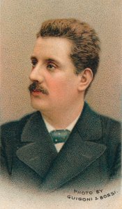 Giacomo Puccini 1858-1924 italiensk komponist, 1911 av Guigoni and Bossi.