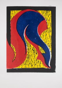 Legs Crossed Nº1, 2019 (linocut)