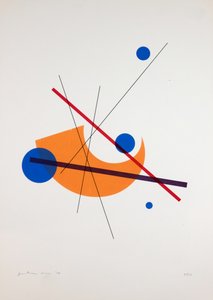 Movement Nº3, 2019 (silketrykk) av Guilherme Pontes