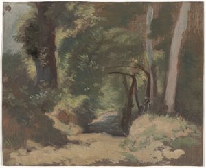 skogsvei av Guillaume Anne van der Brugghen