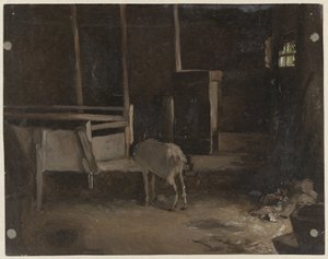 Ung i en stall