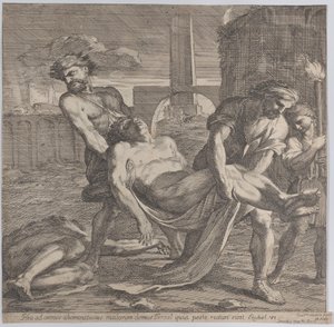 Abdon og Sennen fraktet de tidlige kristne martyrene til begravelse, 1650-60.