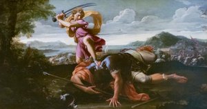 David og Goliat, slutten av 1650-tallet (olje på lerret)