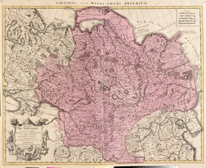 Kart over Tartaria (Sentral-Asia, Sibir, Turkestan, Mongolia og Manchuria) (radering
