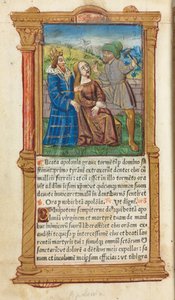 Trykt Timebok Bruk av Roma: fol. 111v, St. Apollonia, 1510. av Guillaume Le Rouge