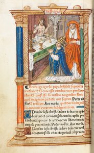 Trykt Timebok Bruk av Roma: fol. 96v, St. Gregorius messe, 1510.