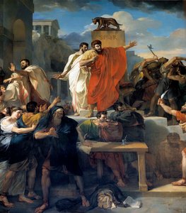 Virginias død I 449 f.Kr. hevder Appius Claudius, decemvir under republikken Roma, Virginia (Verginia), datter av Centurion Virginius (Verginius) som han er forelsket i, som slaven sin. Ved å misbruke makten sin får han henne til å stoppe. Decemviren c