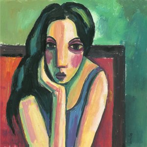 Svarthåret jente, 2013 (gouache på papir)