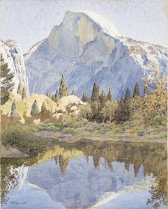 Half Dome og Mirror Lake av Gunnar Widforss
