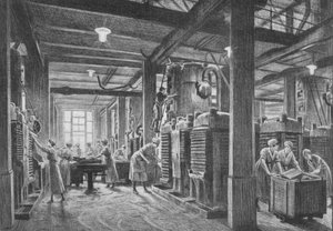 Et moderne knuseanlegg for oljefrø, c1918, 1918 av Gunning King