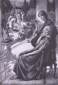 Demetrius løser et vanskelig problem, Bibbys Annual, 1916-1917 av Gunning King