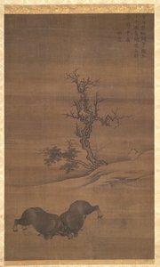 Herdboys and Buffalo in Landscapes, 1200-tallet. av Guo Min