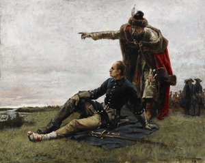 Charles XII of Sweden and Ivan Mazepa after the Battle of Poltava, 1879   1198286   no       norwegian Successfully Translated  Original: [Site of Execution of Emperor Maximilian], 1867. Translat: [Site of Execution of Emperor Maximilian], 1867. 1180294 no av Gustaf Cederström