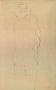 Adam og Eva studerer av Gustav Klimt