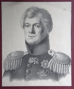 Portrett av prins Dmitrij Vladimirovich Golitsyn 1771-1844, 1820-årene av Gustav Adolf Hippius